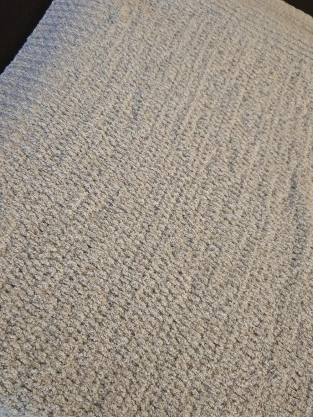 Sunday Citizen Snug Cozy Textured Throw Lap Blanket in Cream